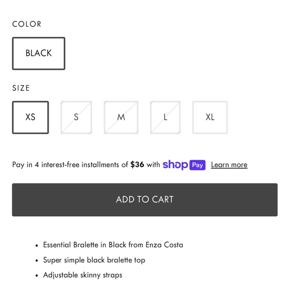 Enza costa essential bralette - Picture 6 of 6